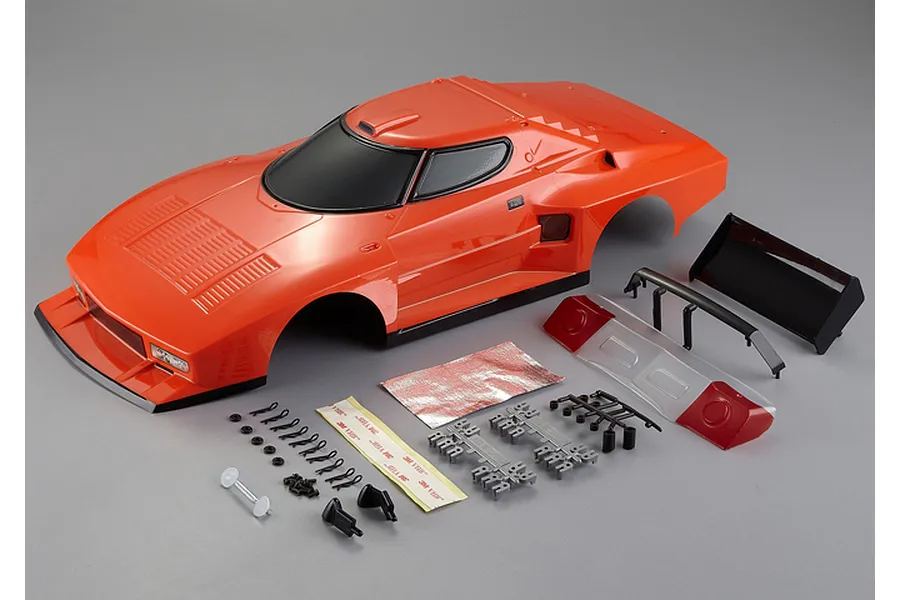 Killerbody 1/10 Lancia Stratos 1977 Giro d&amp;#039;Italia Orange Painted Body Shell w/ Accessories image 61127