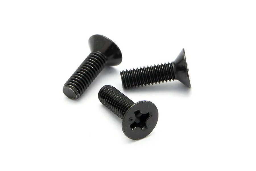 HPI 3x10mm Fine Thread Countersunk Head Screws 6Pcs image 6114