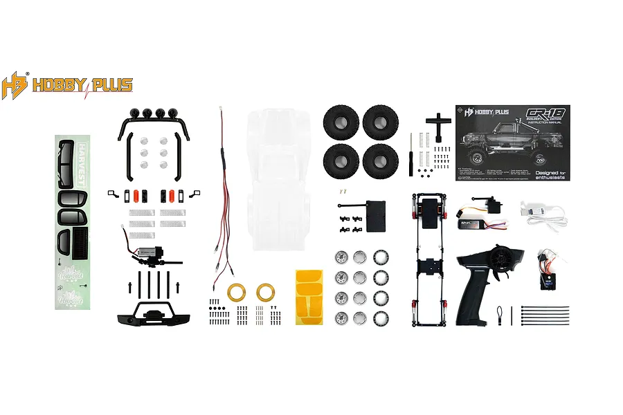 Hobby Plus Harvest CR-18 RC Rock Crawler Electric 4WD 1/18 Scale Kit image 61135