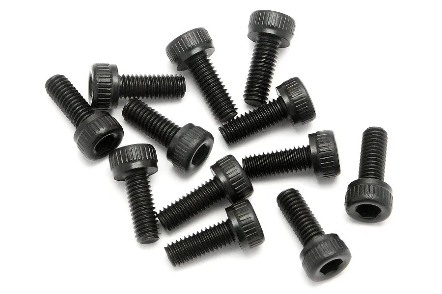HPI 3x8mm Fine Thread Cap Head Screws 12Pcs image 6119