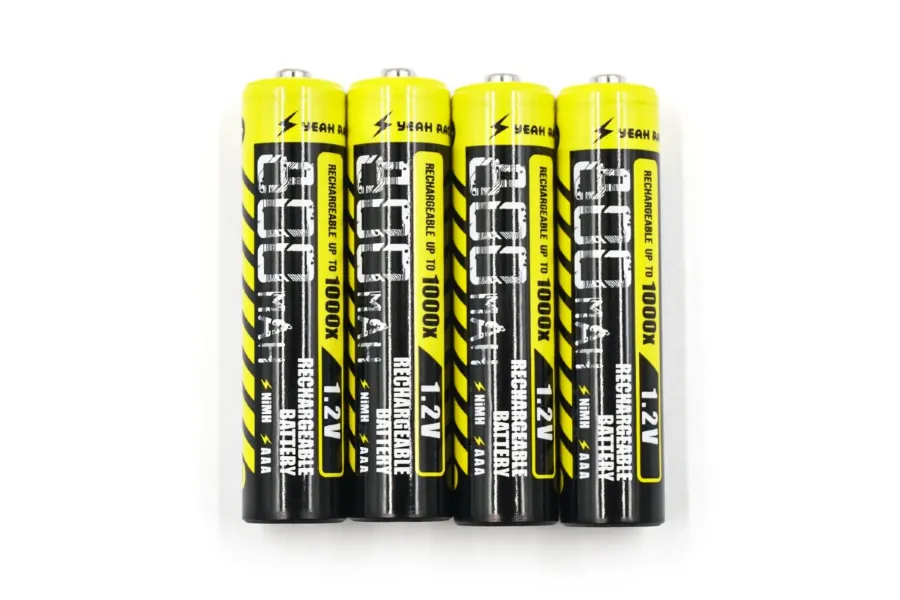 Yeah Racing 1.2V High Power 800mAh Rechargeable AAA NiMH Battery 4Pcs image 61229