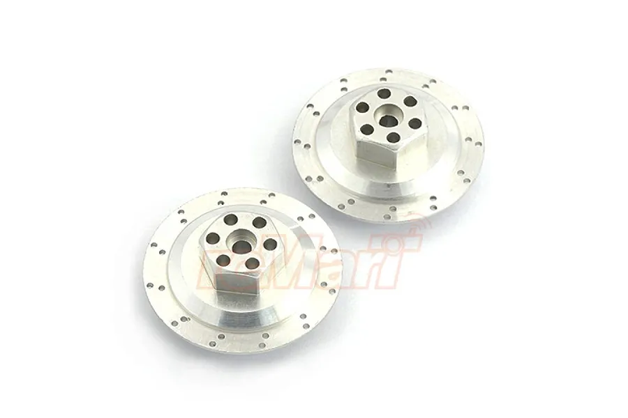 Yeah Racing Aluminium Realistic Brake Disk Wheel Washer Set Ver.2 2Pcs - Silver image 61250
