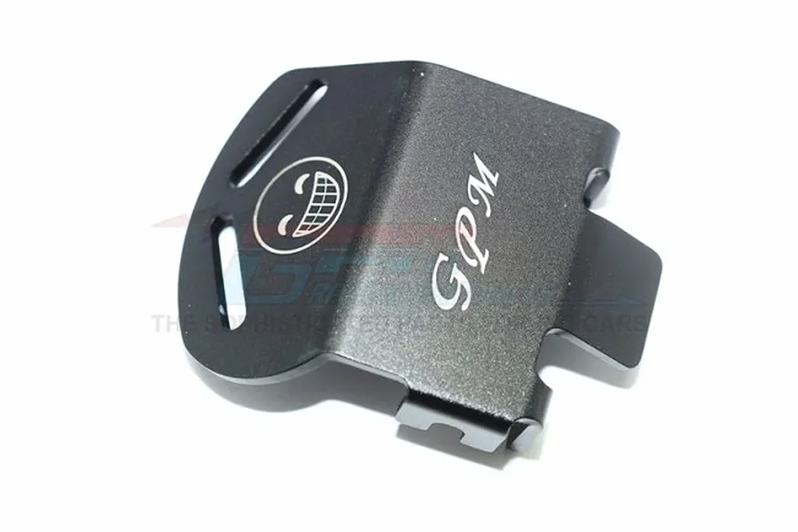 GPM Black Aluminium Front or Rear &amp;quot;Smiley&amp;quot; Gear Box Skid Plate image 61290