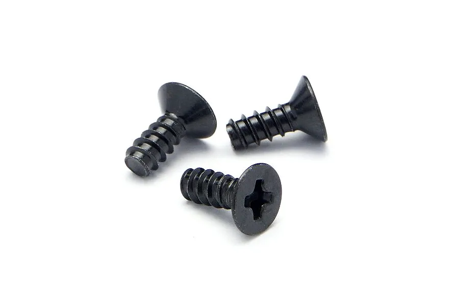 HPI 3x8mm Coarse Thread Countersunk Head Screws 10Pcs image 6132
