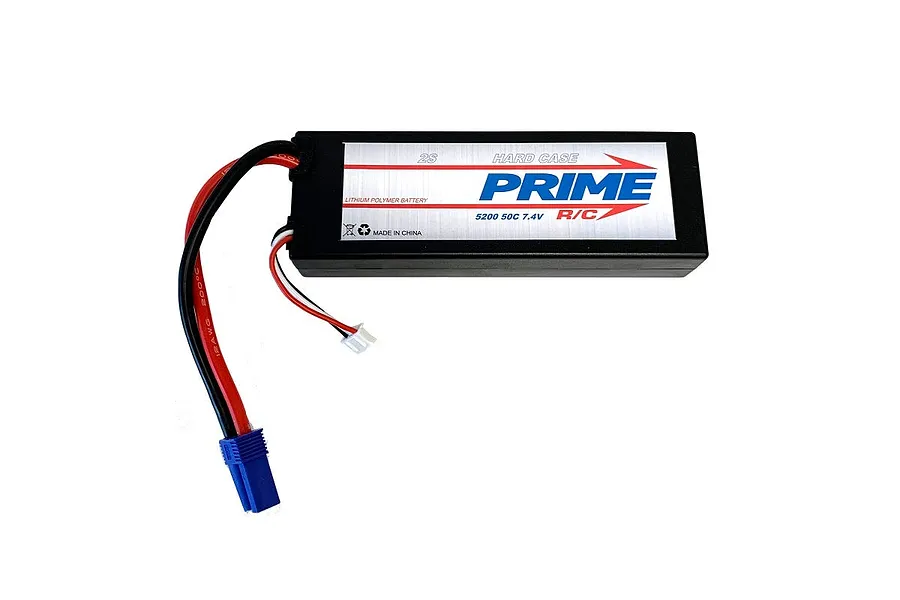 Prime RC 7.4v 5200mAh 50C Hard Case LiPo Battery image 61368