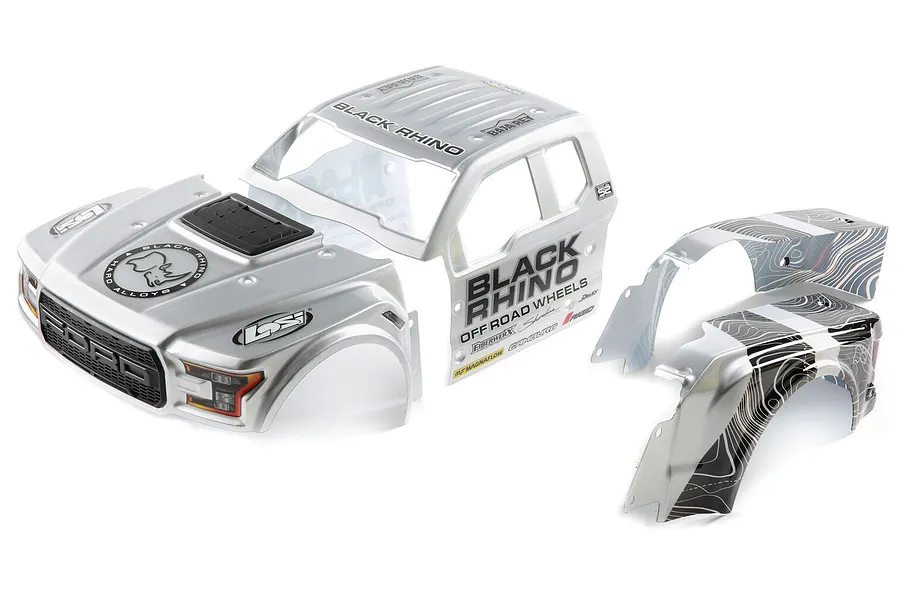 Losi 1/10 Black Rhino Baja Rey Ford Raptor Body Set image 61386