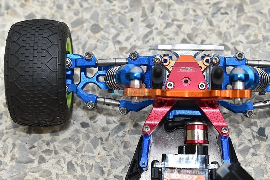 GPM Blue Aluminium Losi 1/18 Mini-T 2.0 Steering Tie Rod Set image 3