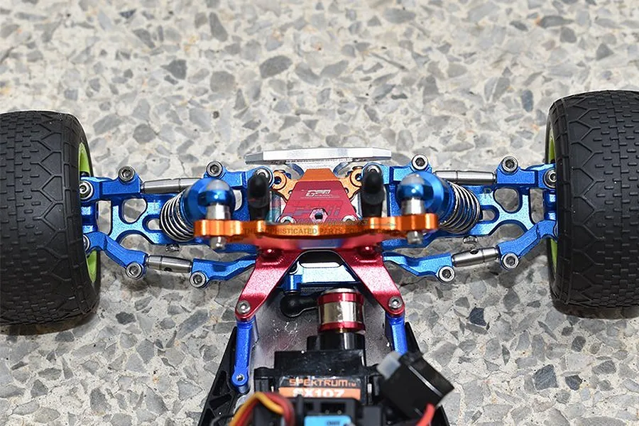 GPM Blue Aluminium Losi 1/18 Mini-T 2.0 Steering Tie Rod Set image 4