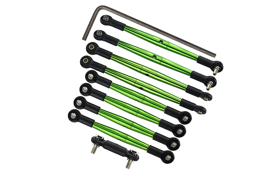 GPM Aluminium Complete Tie Rod Set - Green image 61399