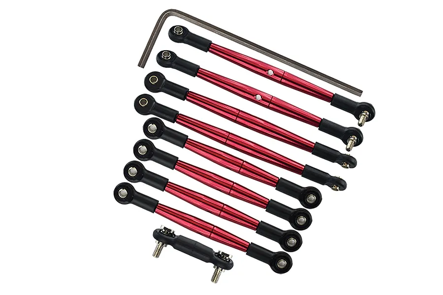 GPM Aluminium Complete Tie Rod Set - Red image 61403
