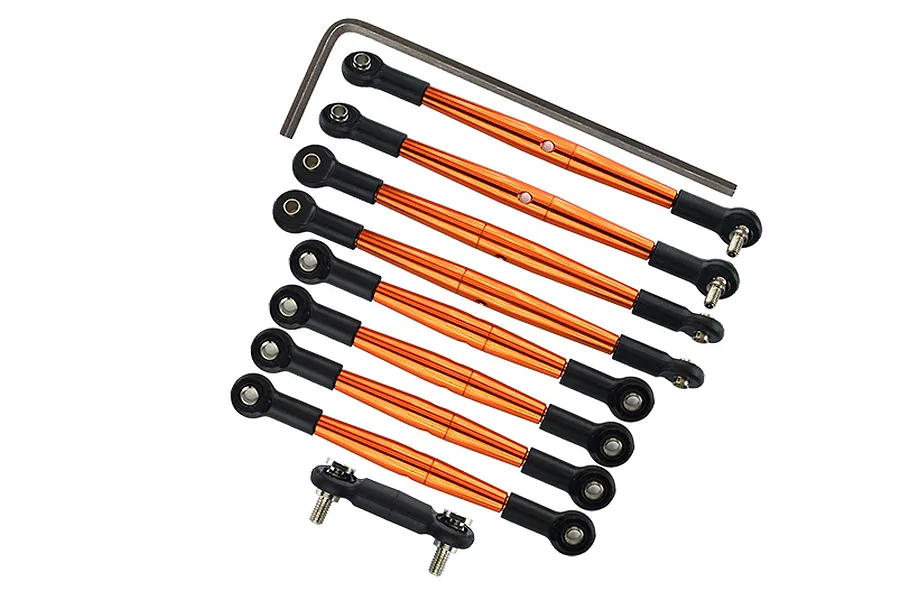 GPM Aluminium Complete Tie Rod Set - Orange image 61407