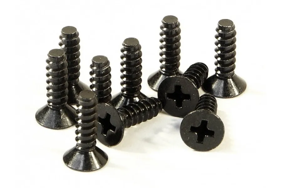 HPI 4x15mm Coarse Thread Countersunk Head Screws 10Pcs image 6142
