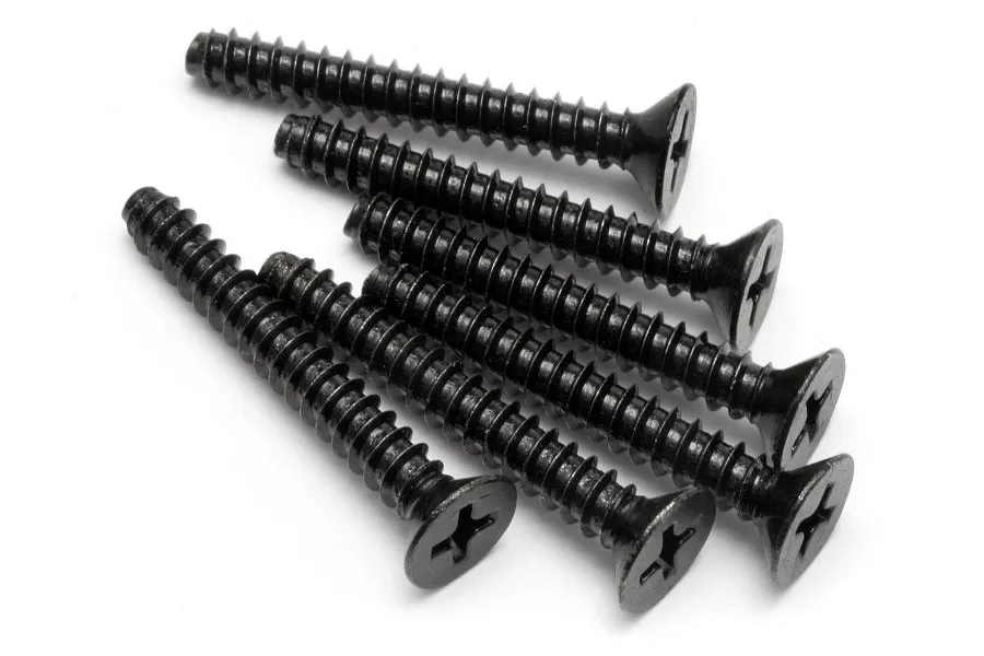 HPI 4x30mm Coarse Thread Countersunk Head Screws 6Pcs image 6143