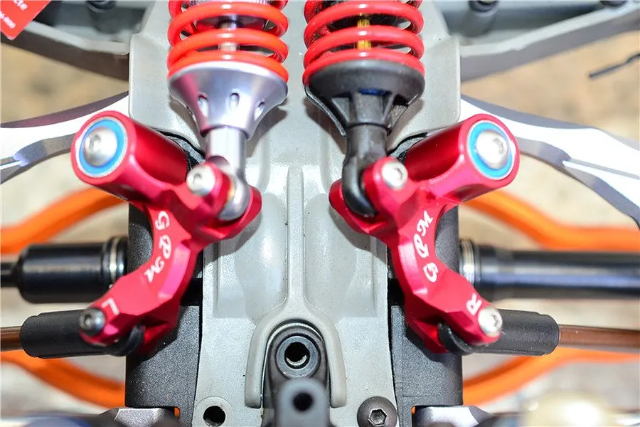 GPM Blue Aluminium Traxxas E-Revo Rear Rocker Arm Set w/ Hardware image 4