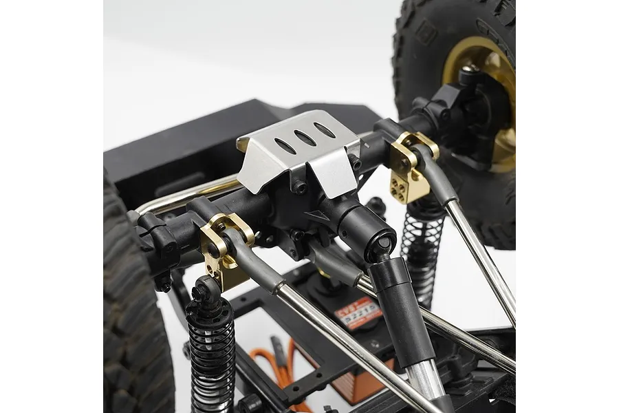 Yeah Racing 1/10 Enduro Element Stainless Steel Front/Rear Differential Protector 2Pcs image 61454