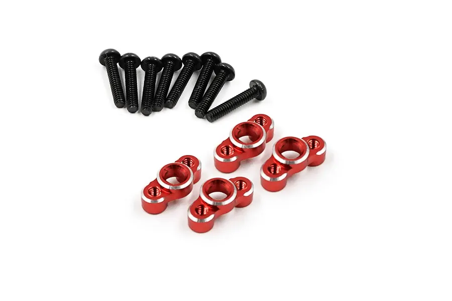 Yeah Racing Aluminium Lower Shock Mount Set 4Pcs - Orange image 61473