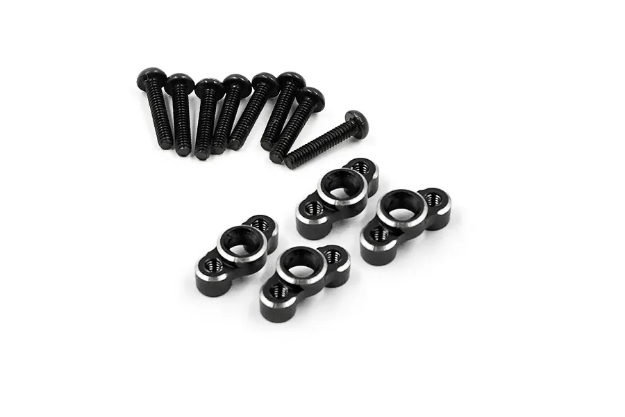 Yeah Racing Aluminium Lower Shock Mount Set 4Pcs - Black image 61477