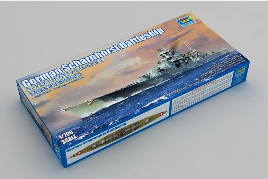 Trumpeter 1/700 German Scharnhorst Battleship Scaled Plastic Model Kit image 61518