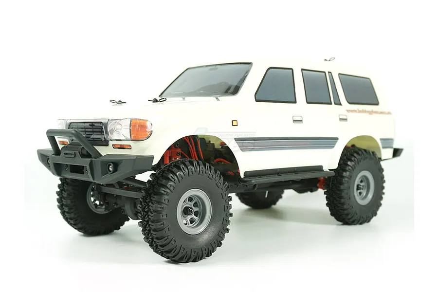 Hobby Plus CR-18 Toyota LC 80 RC Rock Crawler Electric 4WD 1/18 Scale RTR - White image 61593