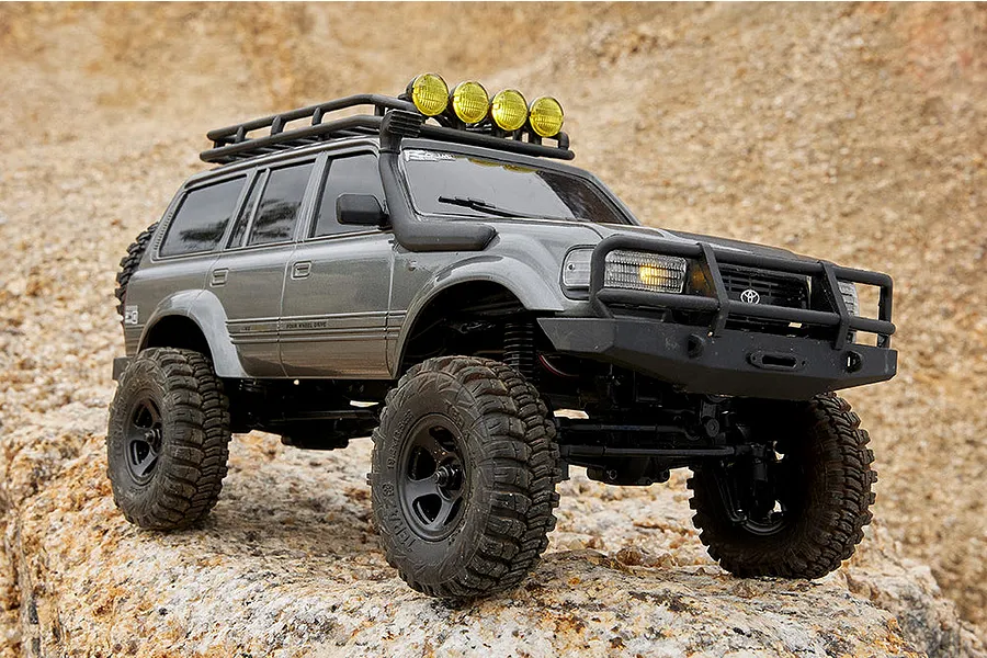 FMS Toyota Land Cruiser 80 RC Rock Crawler Electric 4WD 1/18 Scale RTR - Grey image 61606