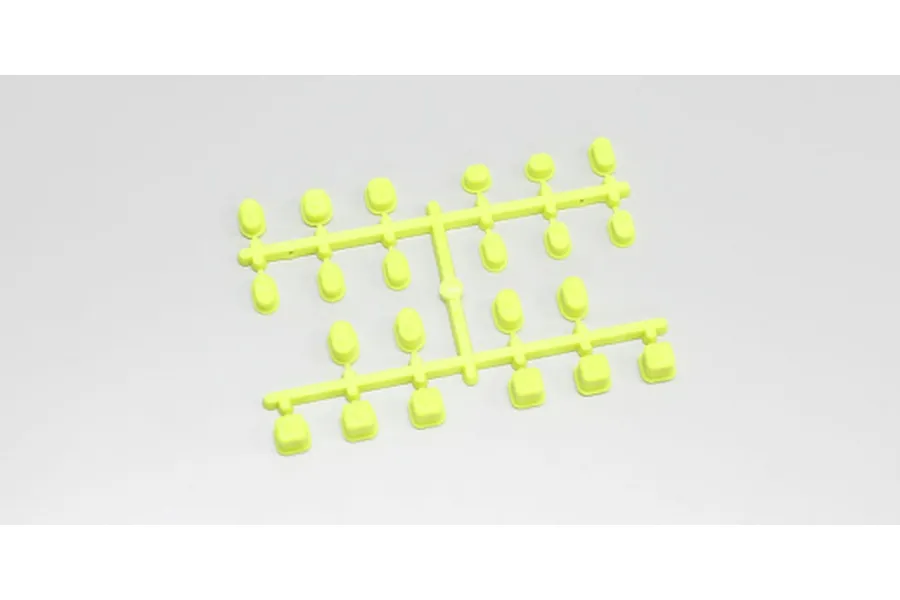Kyosho Fleuro Yellow Suspension Arm Pin Brace Insert Bushings Set image 61656