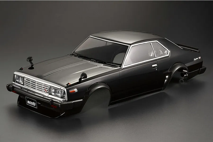 Killerbody 1/10 1980 Skyline Hardtop 2000 Turbo GT-ES Body Shell Set - Black image 61658
