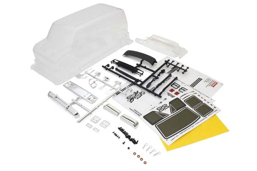 Kyosho 1/10 Mad Van Unpainted Body Shell w/ Decal Sheet &amp;amp; Hardware image 61693