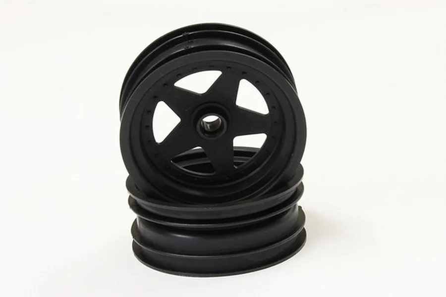 Kyosho 2.2&amp;quot; Black Front 5 Spoke Rims 2Pcs image 61706