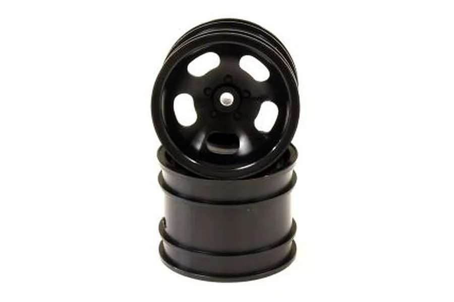 Kyosho 1.7&amp;quot; Black Rear Rims 2Pcs image 61707