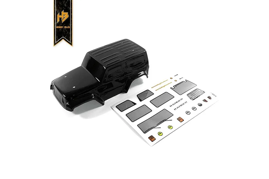 Hobby Plus 1/24 Ranger Black Painted Body Shell image 61750