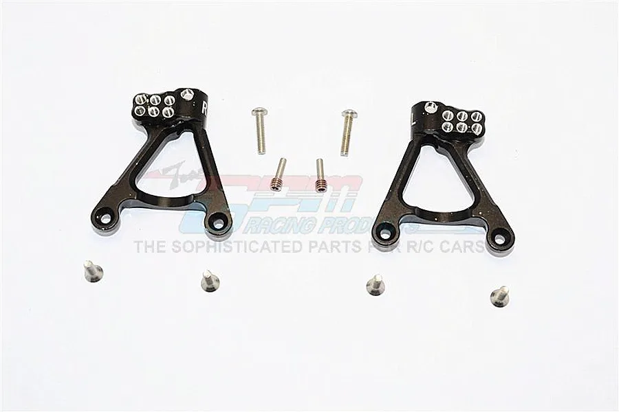GPM Black Axial SCX10 II Aluminium Rear Shock Mount image 1