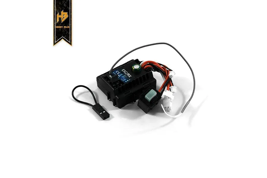 Hobby Plus CR-18 Gen2 Brushed ESC &amp;amp; 2.4Ghz Receiver Combo image 61838