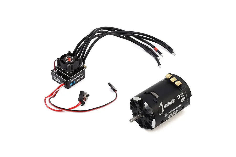 Hobbywing Justock XR10 G2.1 10.5T Sensored Brushless Motor &amp;amp; 60A ESC Combo image 61927