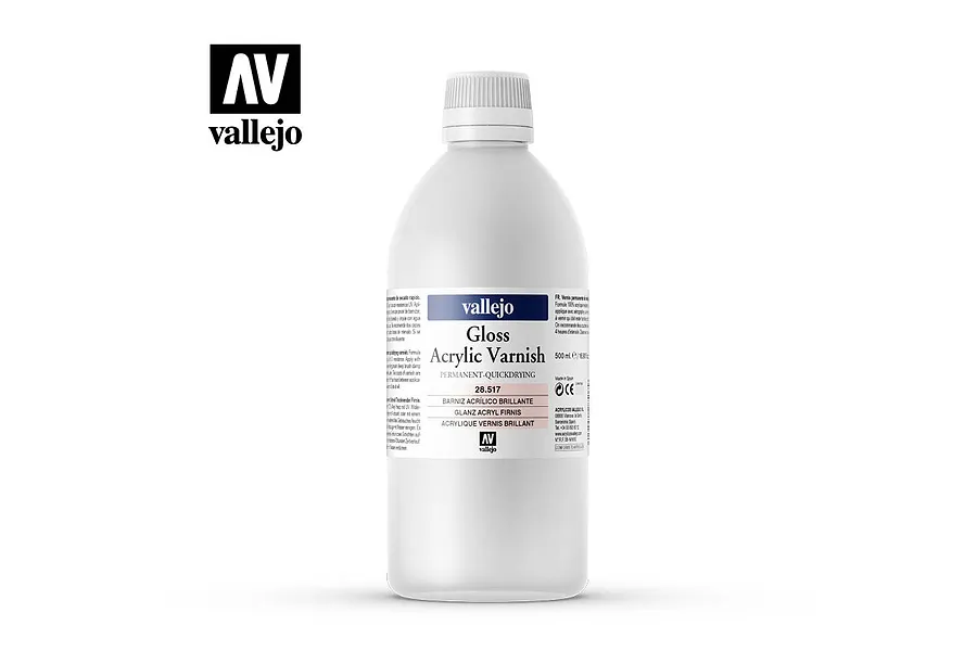 Vallejo Gloss Acrylic Varnish 500ml image 61980