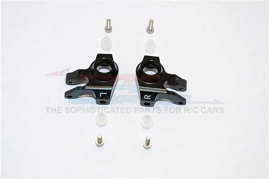 GPM Black Aluminium Steering Hubs 2Pcs image 1