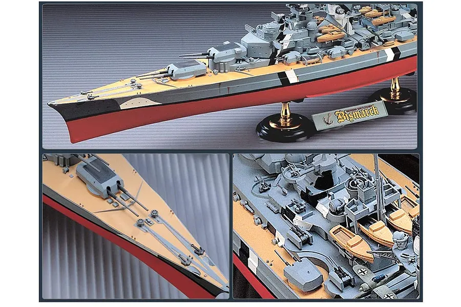 Academy 1/350 German Battleship Bismark Plastic Scale Model Kit image 62202