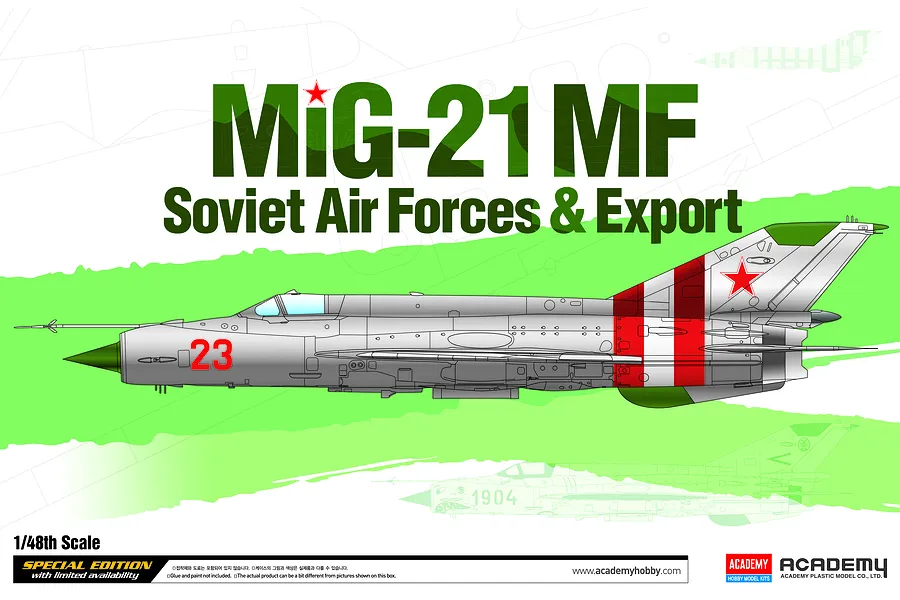 Academy 1/48 MIG-21MF/SM Soviet Forces &amp;amp; Export Scaled Plastic Model Kit image 62223