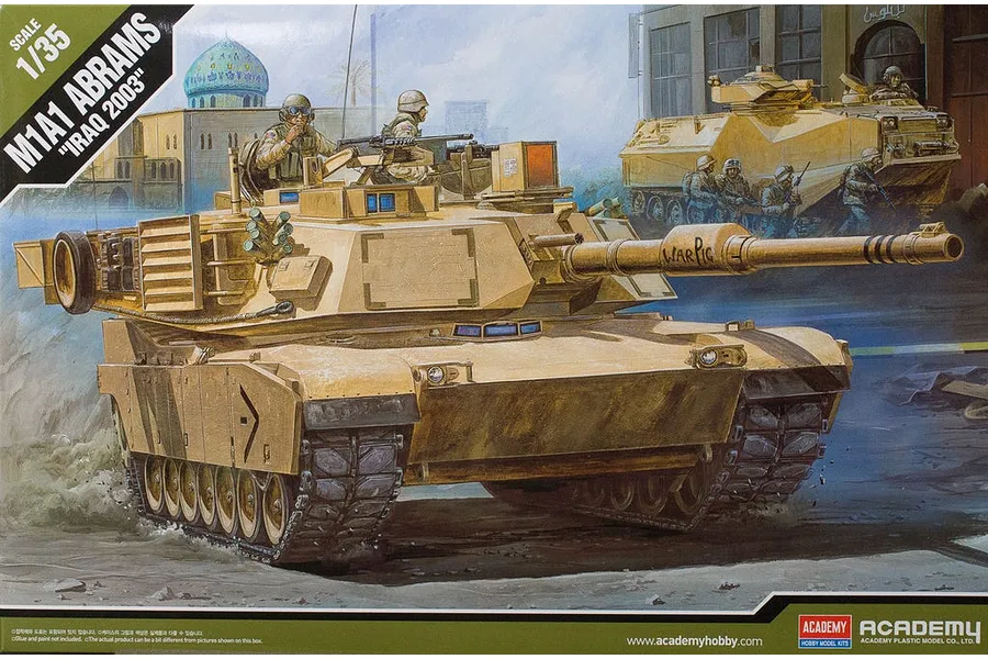 Academy 1/35 M1A1 Abrams &amp;quot;Iraq 2003&amp;quot; (Australian Decals) Scaled Plastic Model Kit image 62260