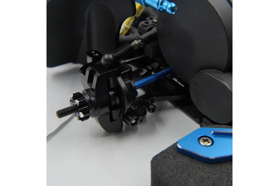 Yeah Racing Black Aluminium Front Lower Suspension Arm For Tamiya XV-01 2Pcs image 2
