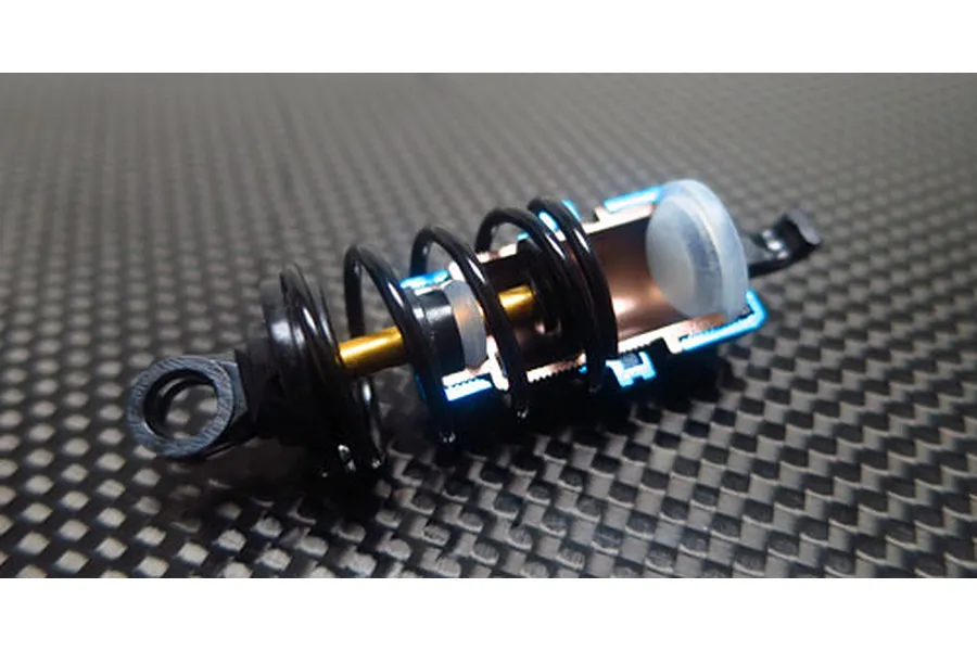 Yeah Racing Blue Drift Spec Shock-Gear 50mm Shock Set for 1/10 RC Car Chassis image 62289