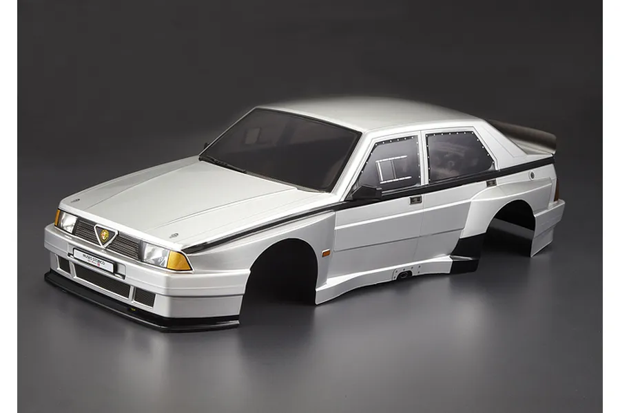 Killerbody 1/10 Alfa Romeo 75 Turbo Evoluzione Silver Painted Body Shell w/ Decals &amp;amp; Accessories image 62318