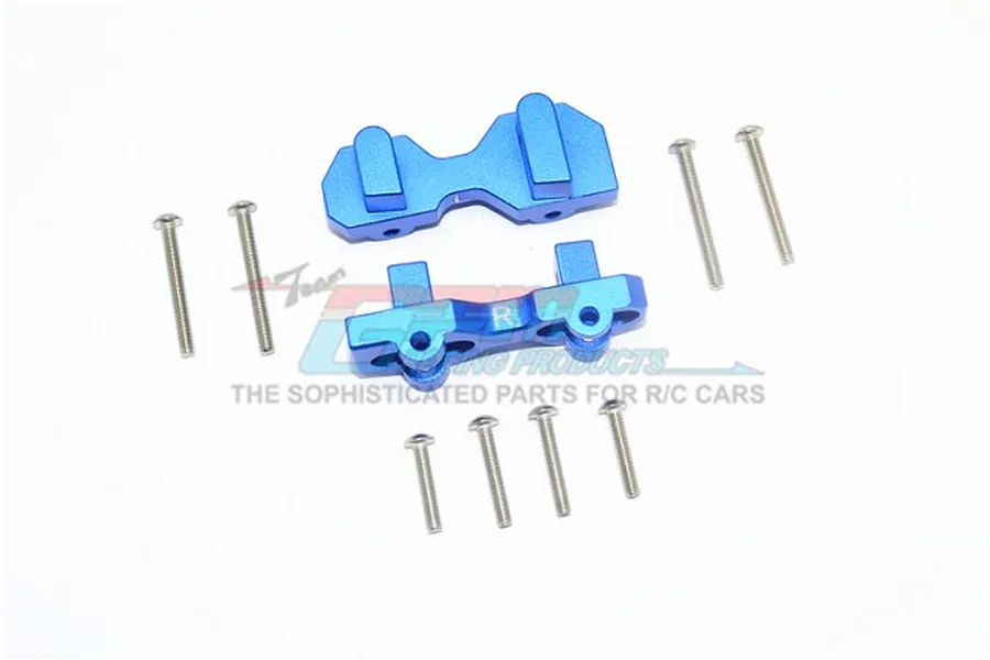 GPM Blue Aluminium Front Shock Mounts 2Pcs image 1