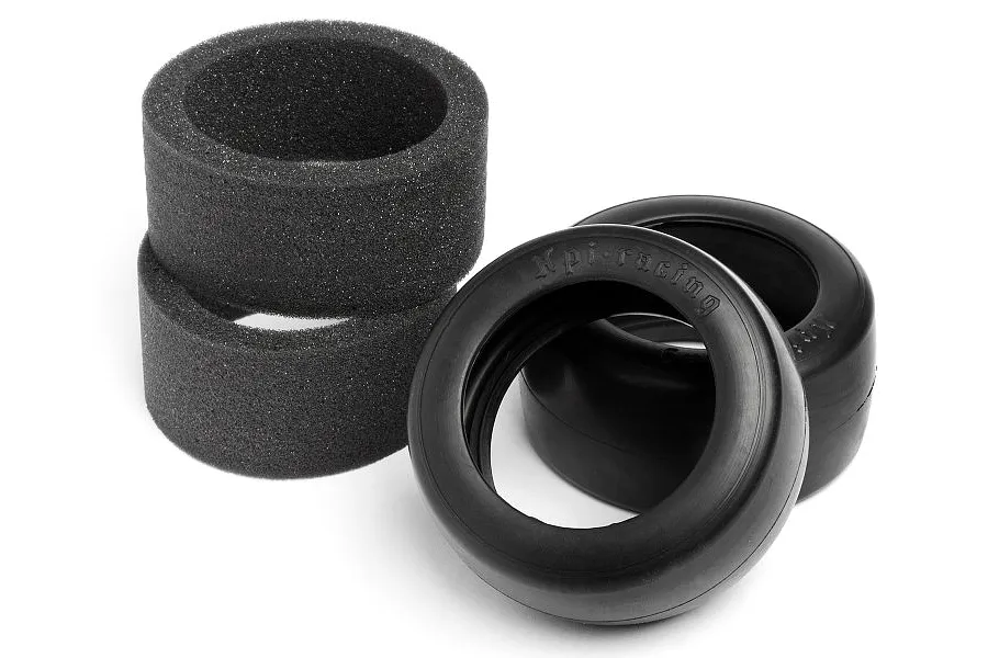 HPI 1.9&amp;quot; Vintage Slick Racing Tyres w/ Foam Inserts 2Pcs image 6255