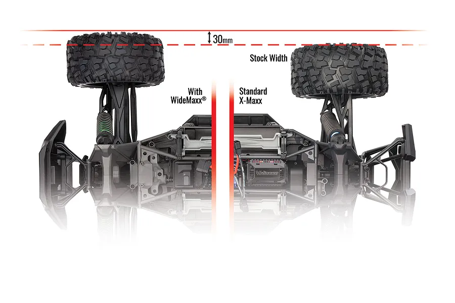 Traxxas 1/5 Black X-Maxx Wide Kit image 62653
