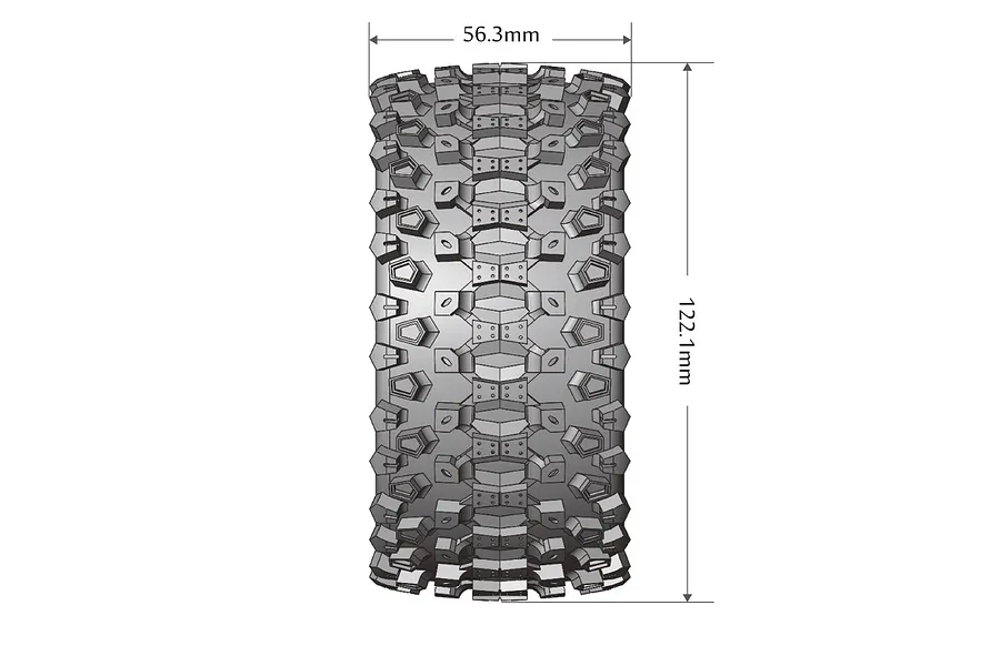 Louise 3.3&amp;quot; ST-Uphill Tyres on 0 Offset Black Rims - Glued Wheels 2Pcs image 62926