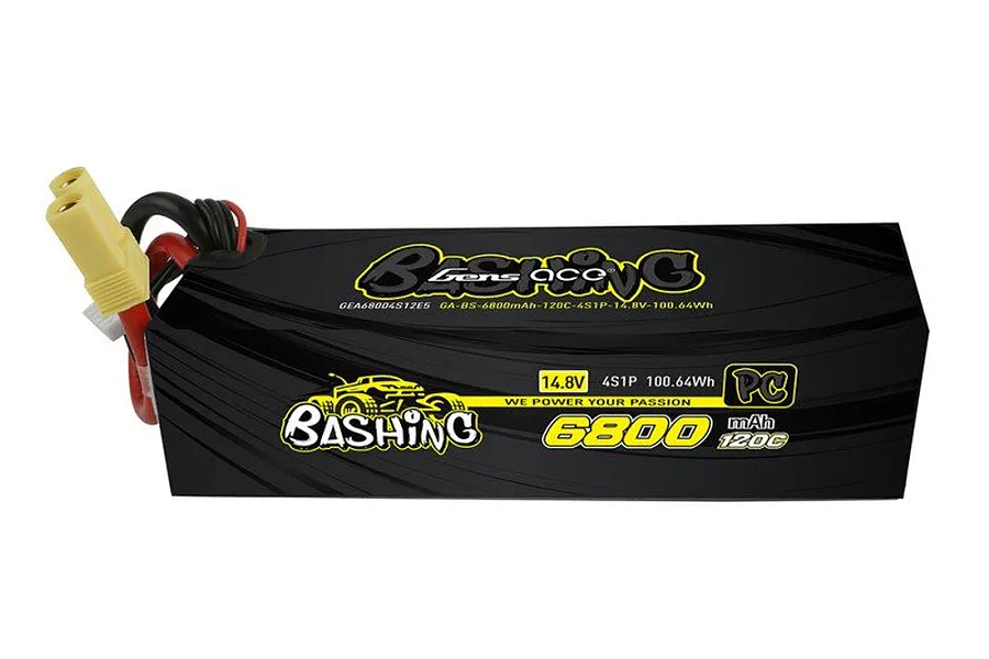 Gens Ace Pro Bashing Series 14.8v 6800mAh 120C LiPo Battery image 62986