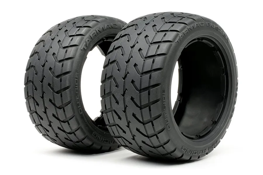 HPI 4.7/5.5&amp;quot; Baja 5B Rear Tarmac Buster Medium Compound Tyres 2Pcs image 6308