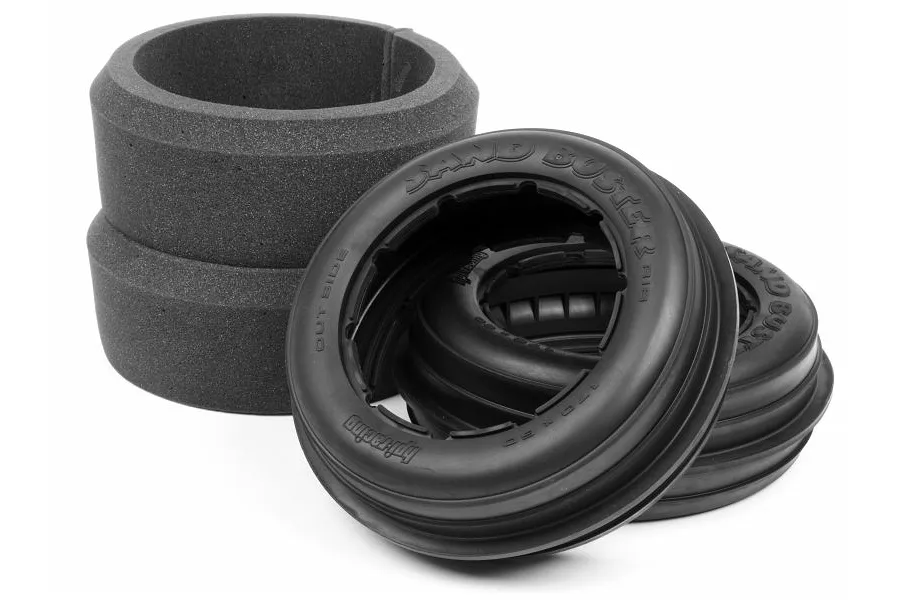 HPI 4.7/5.5&amp;quot; Baja 5B Front Sand Buster Rib Tyres 2Pcs image 6314