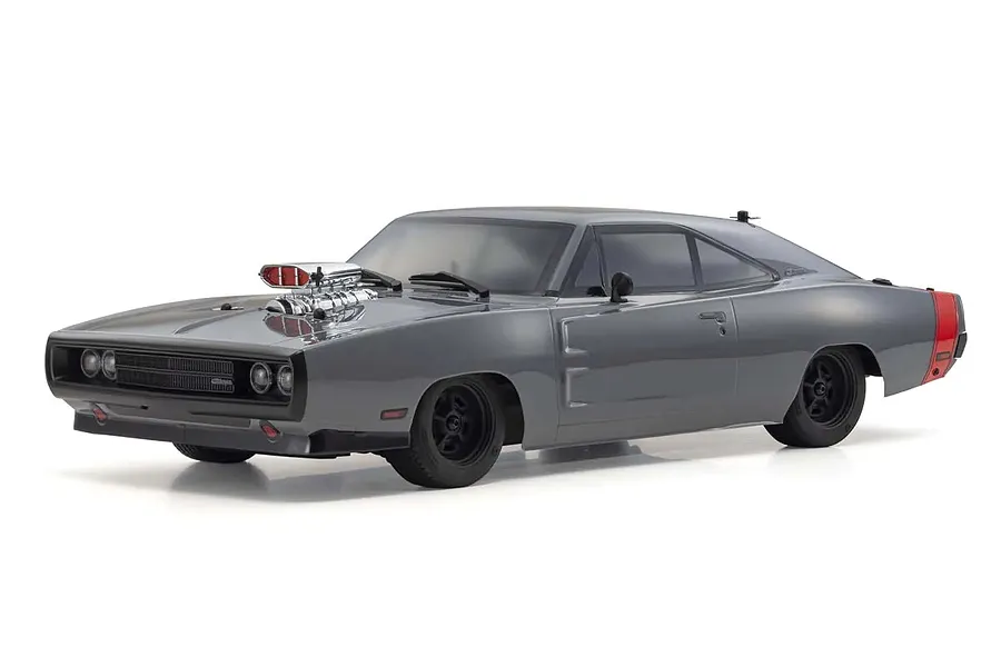 Kyosho Fazer Mk2 1970 Dodge Charger Supercharged RC Car Electric Brushless 1/10 Scale RTR - Grey image 63159