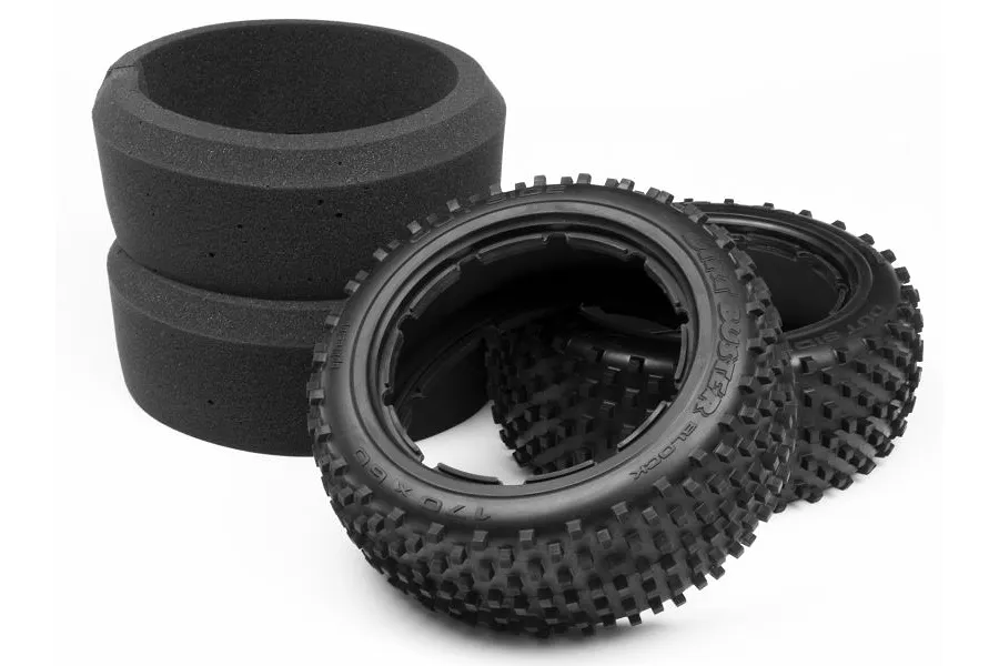 HPI 4.7/5.5&amp;quot; Baja 5B Front Dirt Buster Medium Compound Tyres 2Pcs image 6321